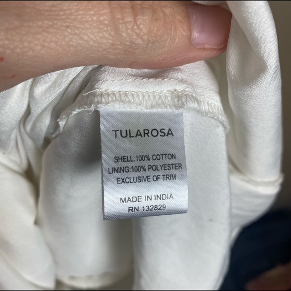 Tularosa White bauble mini lace dress Summer - Picture 2 of 4